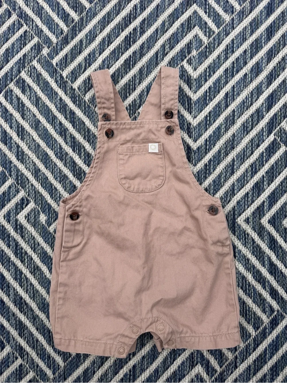 New! Carter's Brown Overalls Shorts size 12 mos